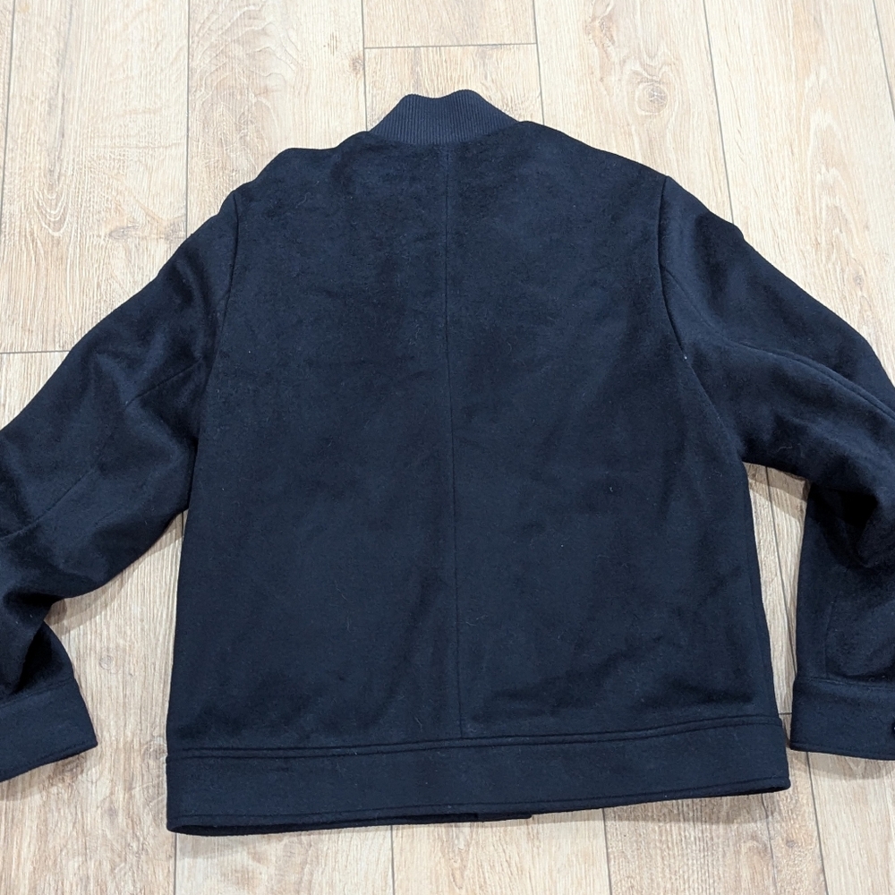 $500 Mens REISS Wool Blend Field Jacket Navy XL - Picture 4 of 7